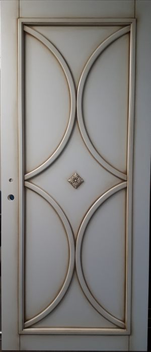 Межкомнатная дверь в профиле массив (эмаль с патиной) Новоалтайск